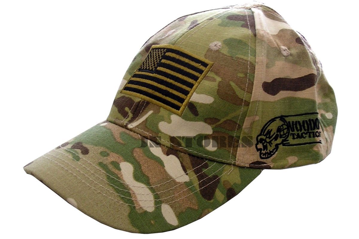 Voodoo Tactical Special Force US Flag Baseball Cap Hat Multicam