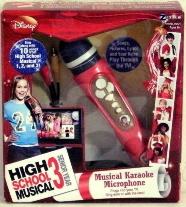 New Disney High School Musical Karaoke Microphone Red