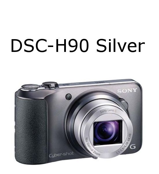 DSC H90 16 1 MP High Zoom Digital Camera Silver