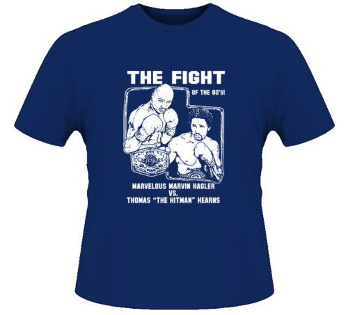 Hagler vs Hearns Fight Card Boxing T Shirt