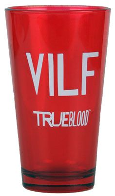 True Blood HBO Vampires Red Vilf Beer Soda Pint Glass