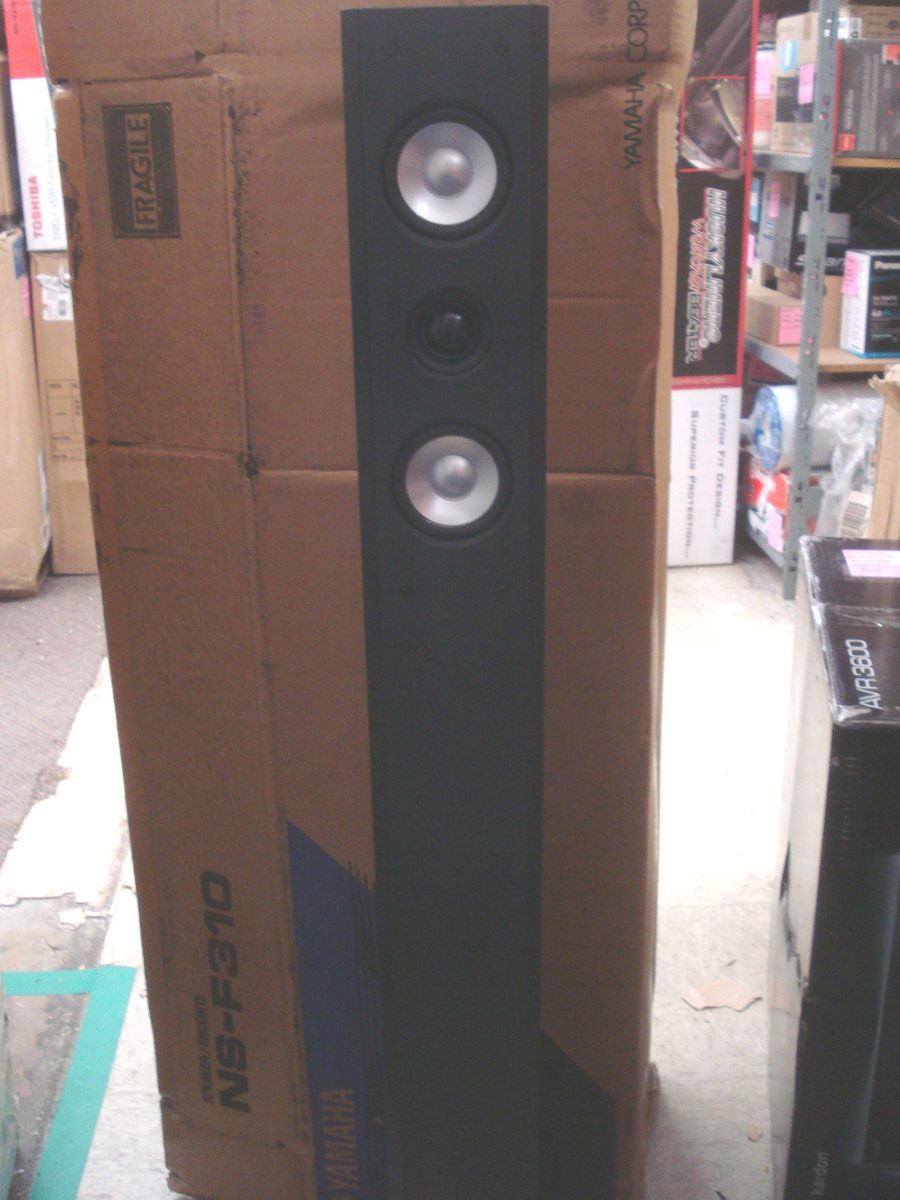 Yamaha NS F310BL 2 Way Bass Reflex Floorstanding Speaker Each Black