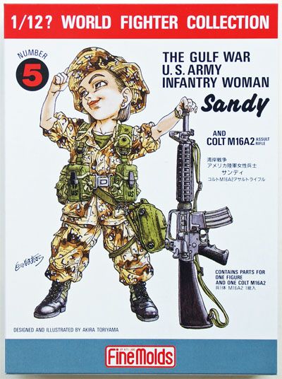 Fine Molds FT5 U.S. Infantry Woman Soldier Sandy 1/12 scale kit