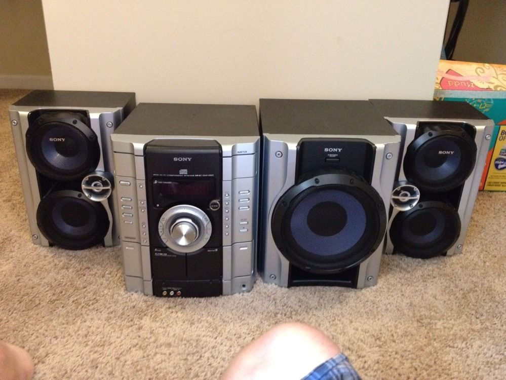 Sony Home Stereo System With Subwoofer And 3 Disc CD Changer