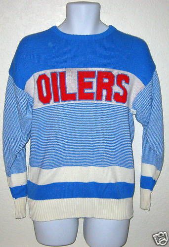 Houston Oilers 1980s Cliff Engle Sweater Large VG