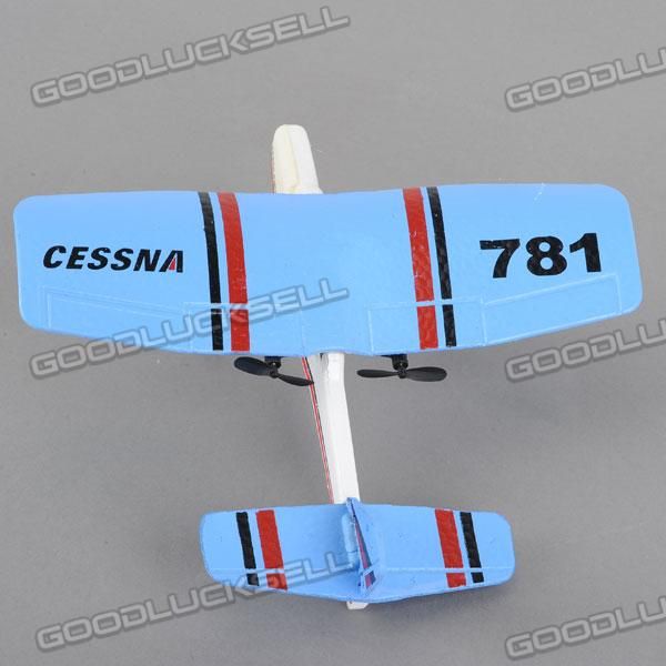 TW 781 Cessna Mini Infrared Control Indoor 2CH Airplane Plane RTF Blue