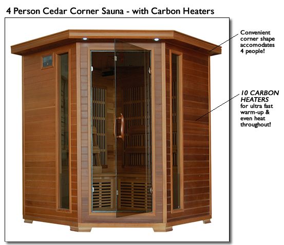  Heatwave Premium Cedar Indoor Infrared Sauna Carbon Heater