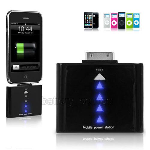 External Power Station Backup Battery Charger for iPhone 4S 4G iPod