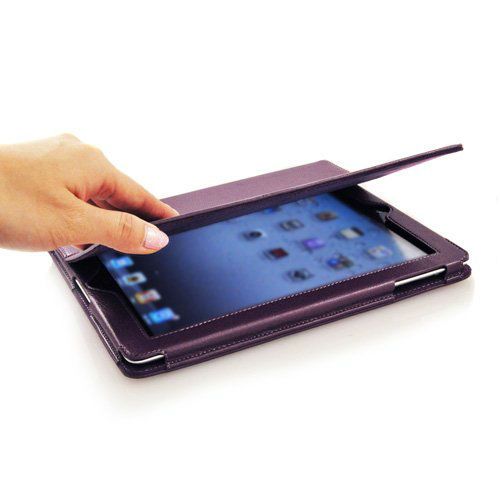 iPad 2 PU Magnetic Leather Smart Case Cover Screen Protector Stylus