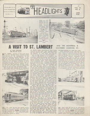 Era Headlights Magazine June 1956 Trains Railroad