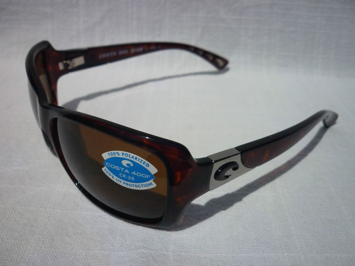 Costa Del Mar Islamorada Sunglasses Polarized Tortoise Dark Amber New