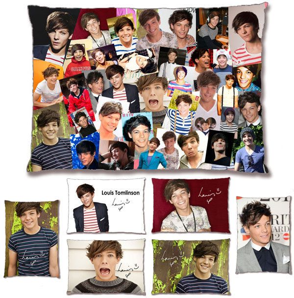 Louis Tomlinson One Direction Photo Collage Pre Printed Signature