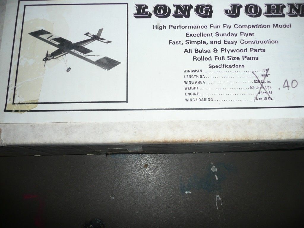 Long John Balsa Model Airplane Kit  