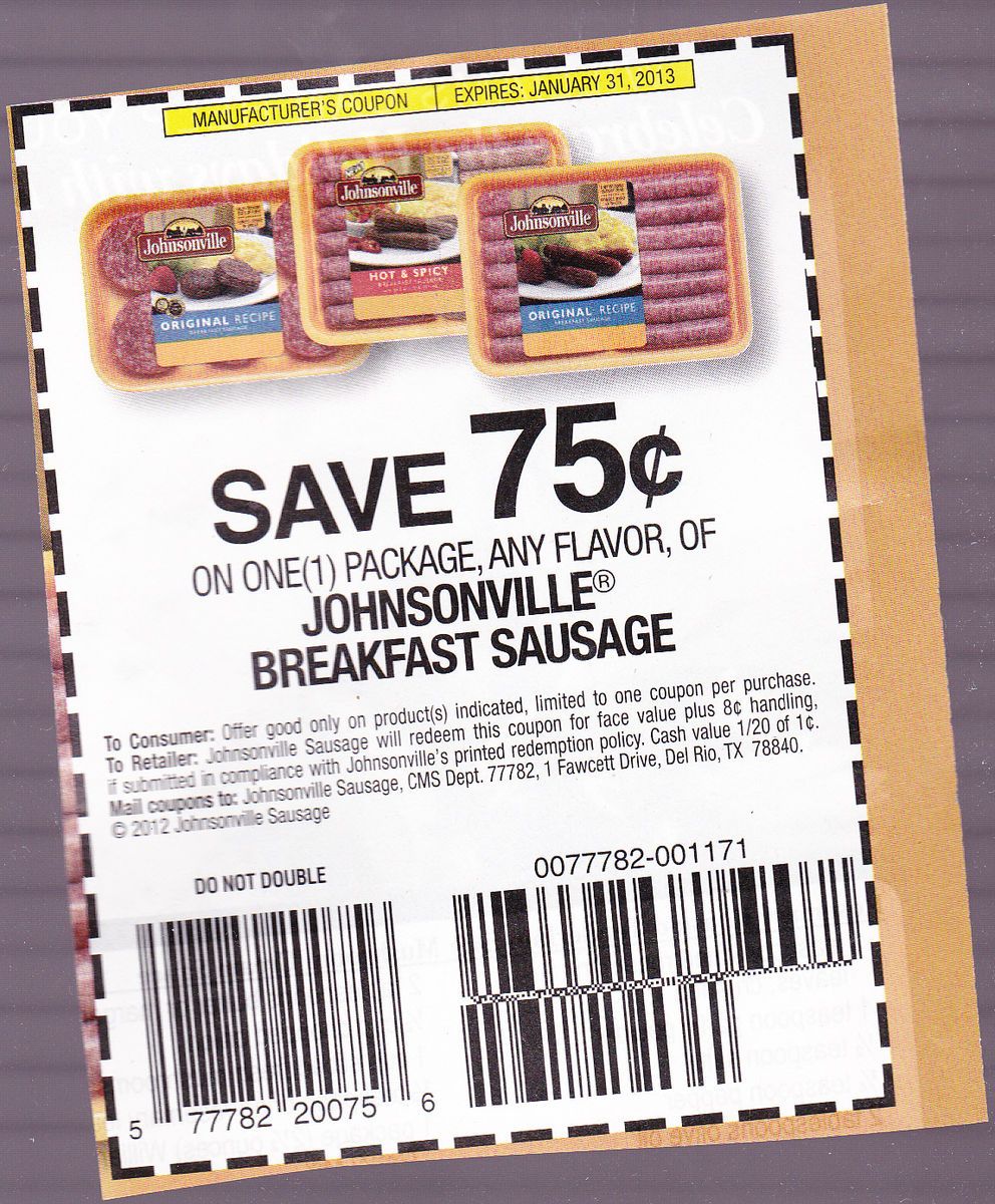 Johnsonville Breakfast Sausage coupons  