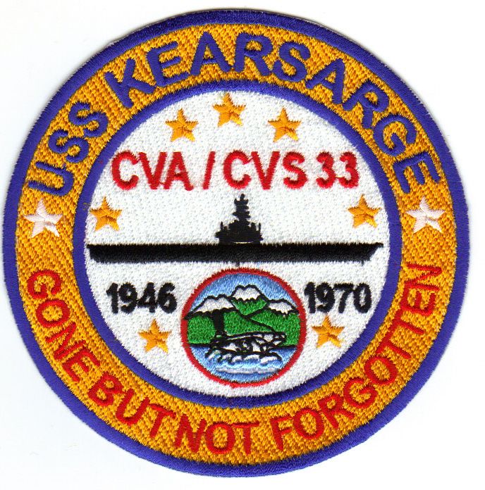 US Navy Aircraft Carrier Patch USS Kearsarge CVA CVS 33 GBNF Y