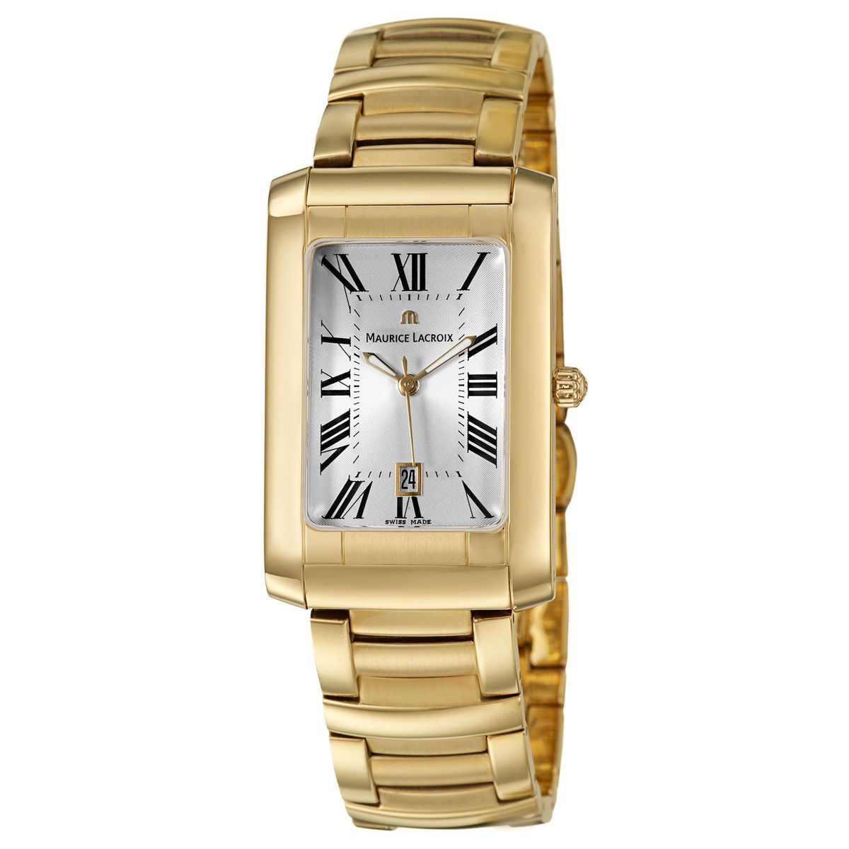 Maurice Lacroix Mens Yellow Gold Plated Miros Watch
