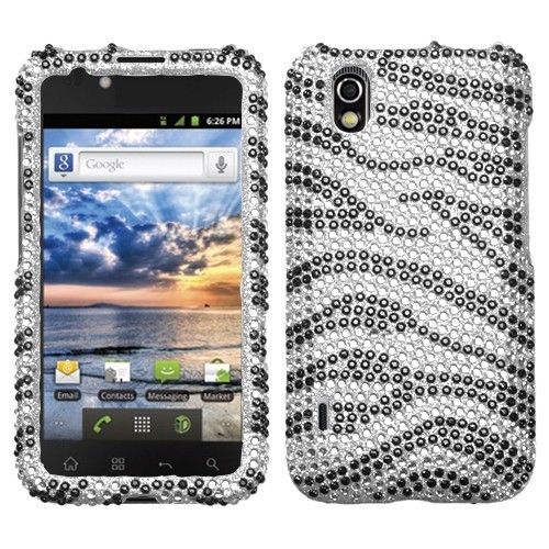 For LG Marquee Crystal Diamond Bling Hard Case Snap on Phone Cover