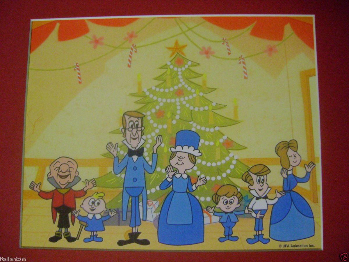 Matted Mr Mister Magoo Scrooge Christmas Carol Animation Art Cell Cel