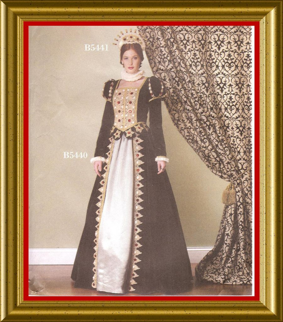 Renaissance Dress Pattern Queen Mary Tudor SCA Butterick 5440 LARP