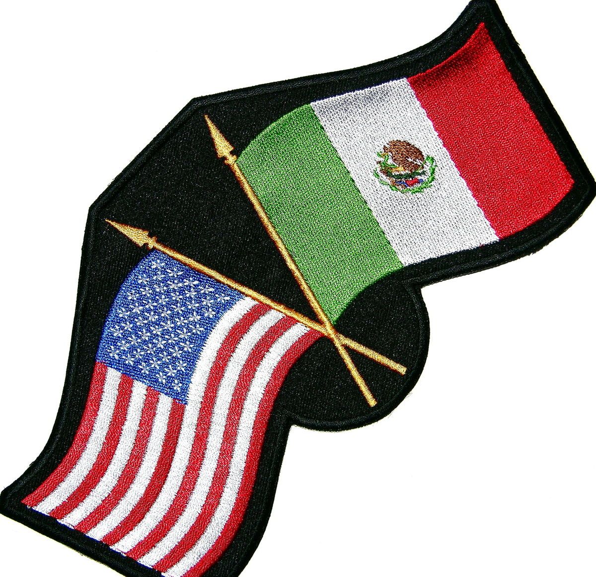US Mexico Mexican Flag Heritage Pride Proud Biker Patch 8