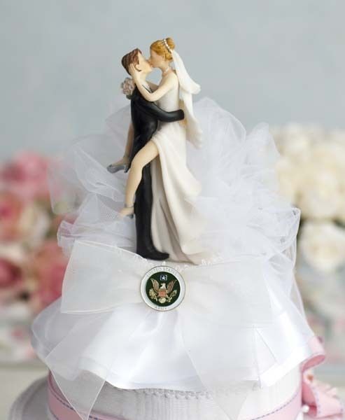 Funny Sexy US Air Force Military Wedding Cake Topper