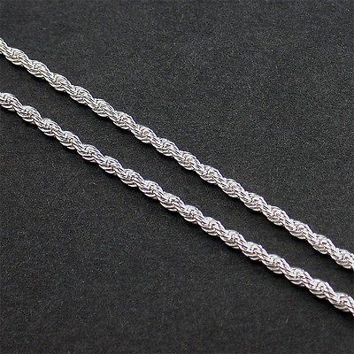 Newly listed 24 5mm SILVER EP ROPE NECKLACE CHAIN BLING