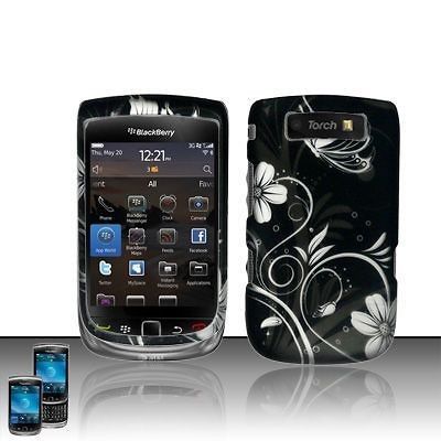 MIDNIGHT GARDEN HARD PLASTIC RUBBERIZED CASE FOR BLACKBERRY TORCH 9800