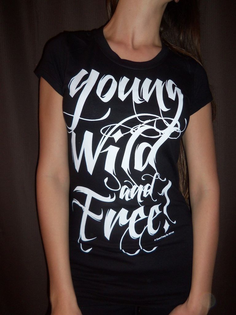 YOUNG WILD AND FREE   WIZ KHALIFA & SNOOP DOGG WOMAN BABY DOLL TOP
