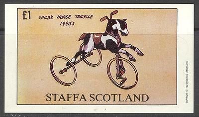 ( Br. Local) 1982 Cycle Childs Horse Tricycle S/S 1£ MNH** ns020