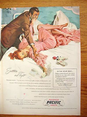 Pacific Sheets Ad Sweetness & Fight 1948 Lane Cedar Hope Chest Ad
