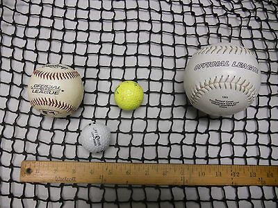 BROWN GOLF LACROSSE  HOCKEY POWER HITTING NET, USED FISH NET #2903