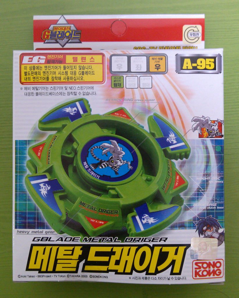 TAKARA Beyblade G Revolution(Top Blade)  METAL DRIGER (A 95) New