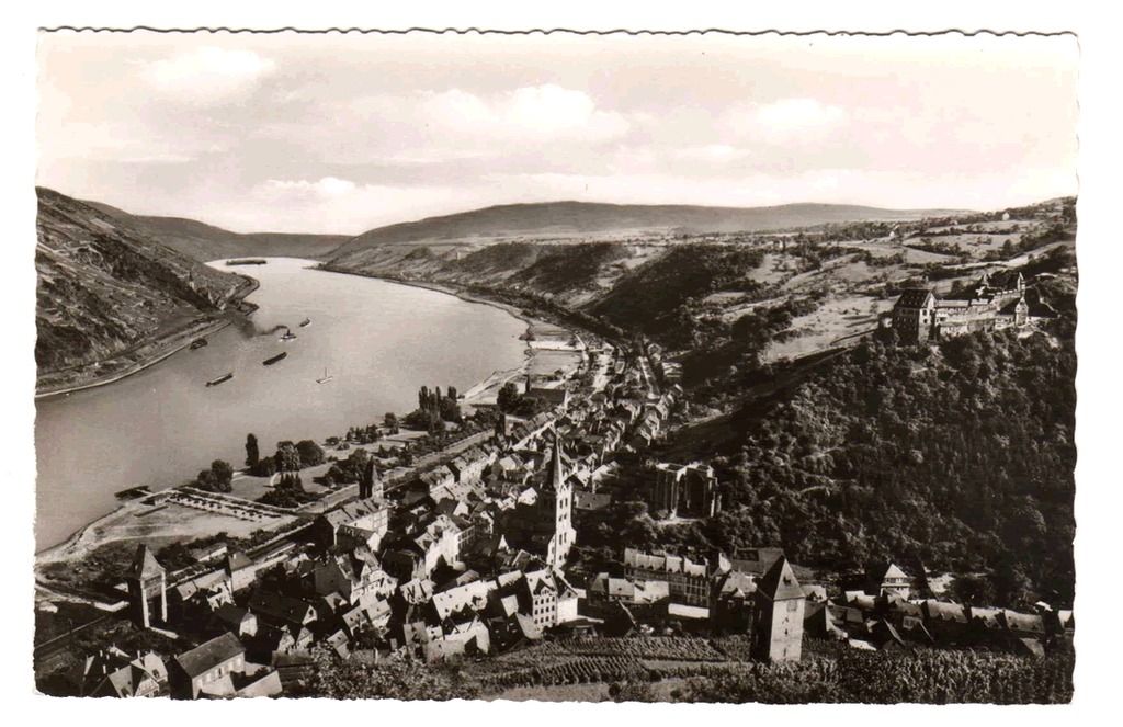 RPPC Bacharach am Rhein Germany Deutschland Postcard PC