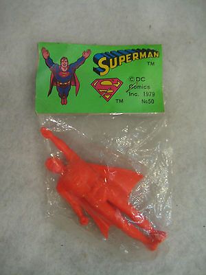MIP 1979 vintage Japanese SUPERMAN rubber keshi figure DC comics Japan