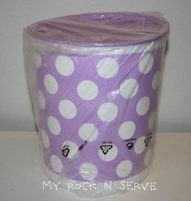 Tupperware Purple Polka Dot One Touch Canister 5.5L New