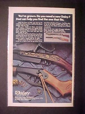RARE 1975 ADVERTISEMENT ~COWBOY TOY DAISY BB GUN AIR RIFLE AD~ ORIG