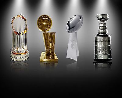 Title Town Stanley Cup Lombardi NBA MLB World Series Trophy 16x20