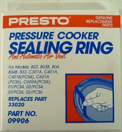 Presto Pressure Cooker Sealing Ring Gasket 09906