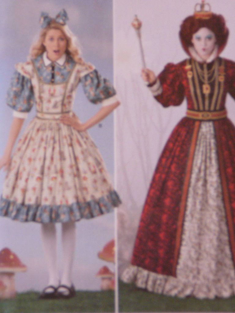 2325 New Misses Alice in Wonderland / Queen of Hearts Costume Pattern