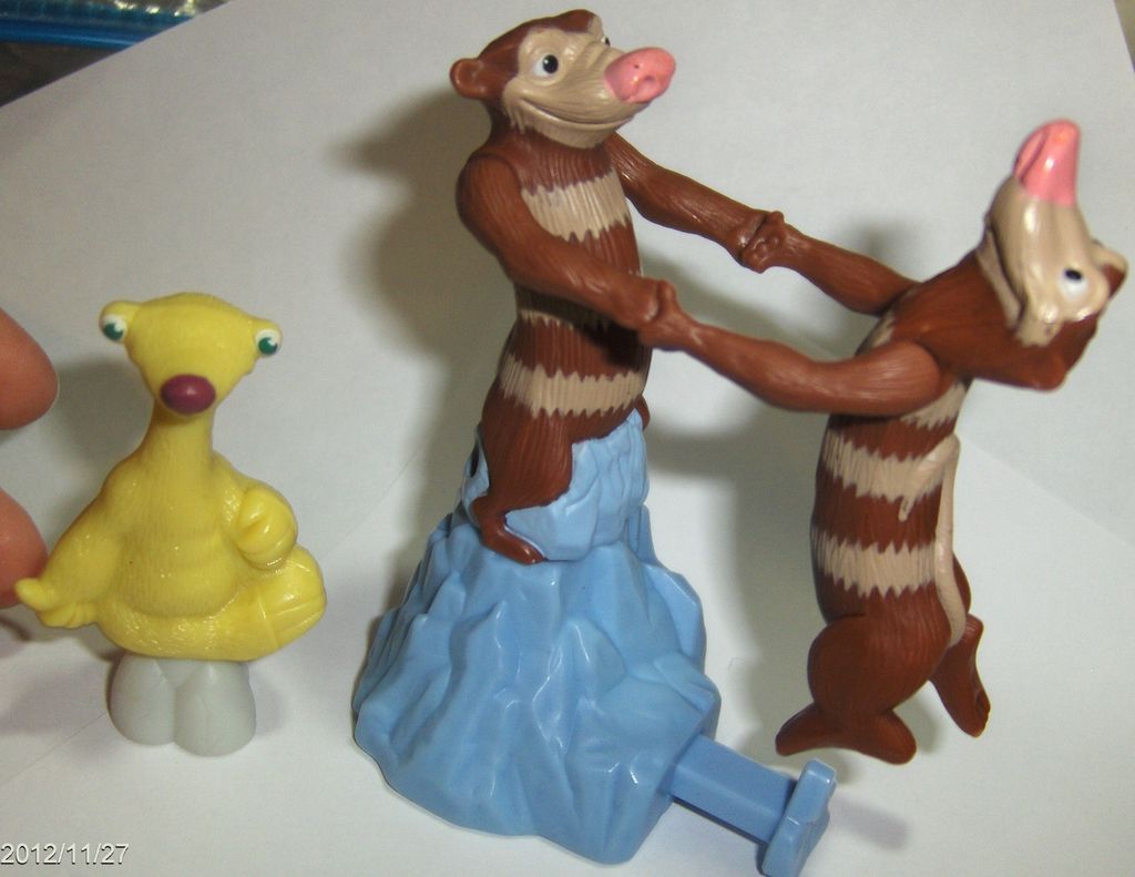 Bk Kids Ice Age Lot Sid Crash & Eddie Toy Action Figures Cake Topper