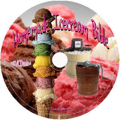 The Ultimate Ice Cream Makers Recipe Book on cd