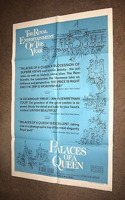 PALACES OF A QUEEN Michael Redgrave   1967 Documentary   One Sheet
