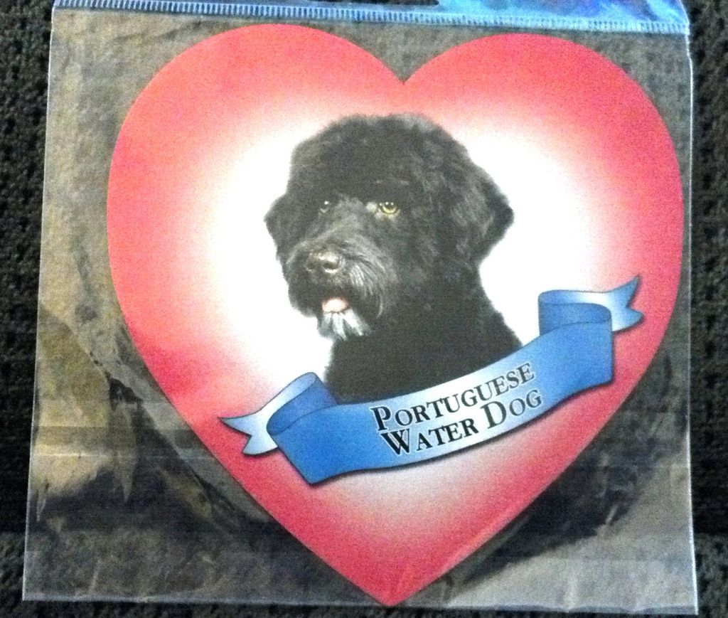 Heart Shaped Portuguese Water dog 5 Magnet