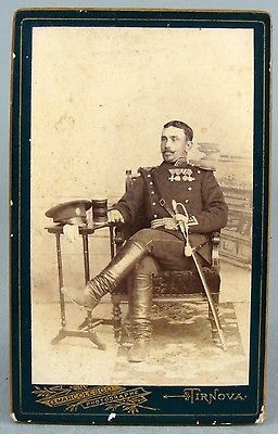 ca.1885 ROYAL BULGARIA ARMY OFFICER UNIFORM BOOTS SWORD MEDALS ORDERS