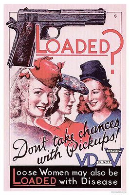 Loose Women Loaded With Disease Colt 45 Auto Poster