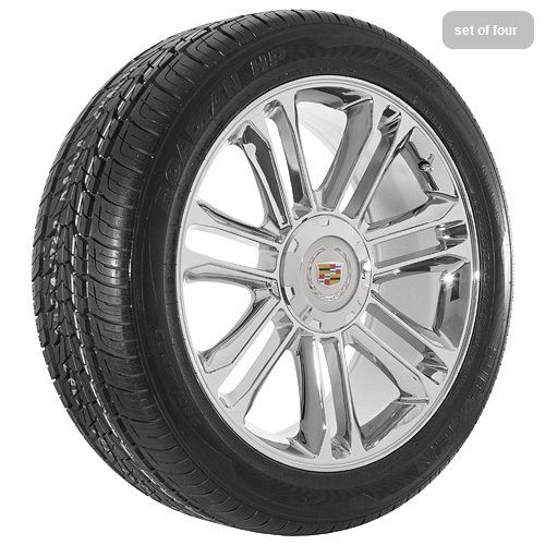 Cadillac Escalade Platinum Edition Chrome Wheels Rims and Tires