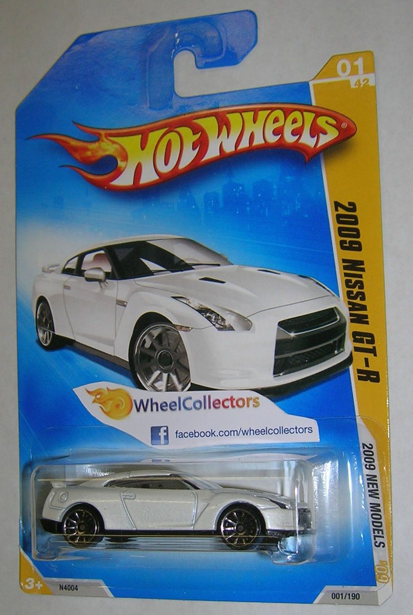 2009 Nissan GT R White 2009 Hot Wheels 2009 New Models 1 42