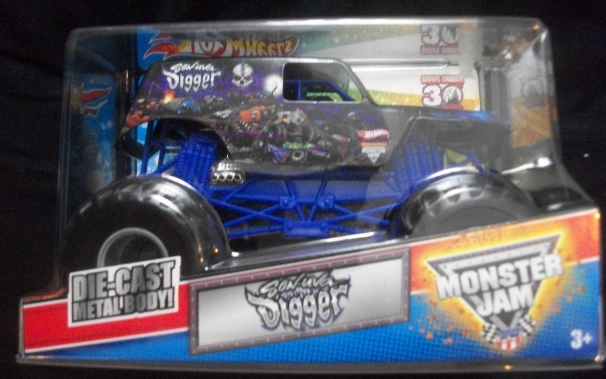 HotWheels Monster Jam Grave   SON UVA Digger   30th   truck 2012  124