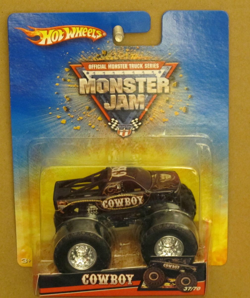 Hot Wheels Monster Jam Cowboy Older Card 1 64 Scale