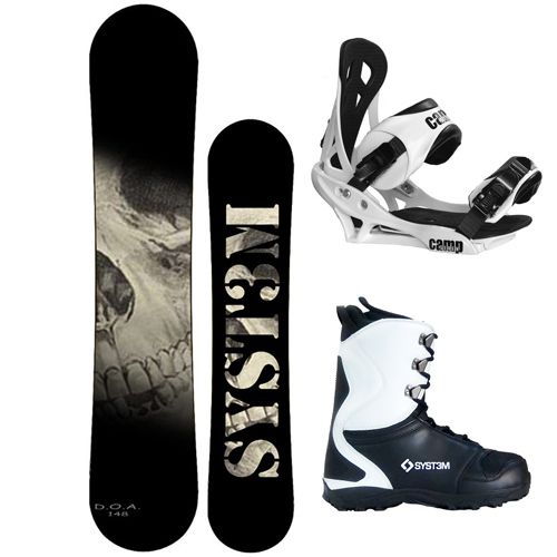 New 2012 DOA Snowboard Package Summit Bindings apx Boots Ride On